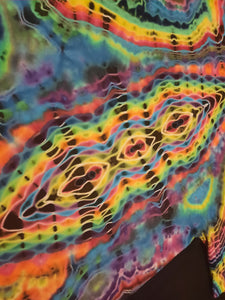 4XL. Tie dye shirt. Diamond fusion/ geode combo tee.