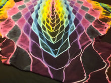 Load image into Gallery viewer, 2XL. Tie dye shirt. Dark rainbow nebula tee.
