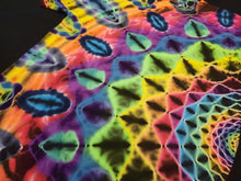 Load image into Gallery viewer, Large. Tie dye shirt. Dark rainbow side mandala tee.
