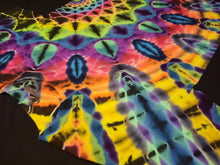 Load image into Gallery viewer, Large. Tie dye shirt. Dark rainbow side mandala tee.
