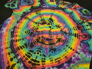 2XL. Tie dye shirt. Dark rainbow geode tee.