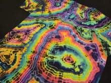 Load image into Gallery viewer, 2XL. Tie dye shirt. Dark rainbow geode tee.
