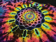 Load image into Gallery viewer, 2XL. Tie dye shirt.  Mandala/spine combo tee.
