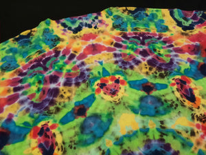 XL. Tie dye shirt. Psychedelic profile tee.