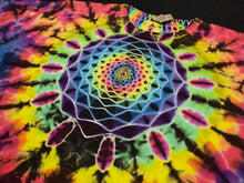 Load image into Gallery viewer, XL. Tie dye shirt. Mandala/spine combo tee.
