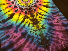 Load image into Gallery viewer, Small. Tie dye shirt. Mandala/spine combo tee.
