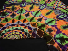 Load image into Gallery viewer, 2XL. Tie dye shirt. Halloween side mandala tee.
