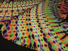 Load image into Gallery viewer, 2XL. Tie dye shirt. Halloween psychedelic V tee.
