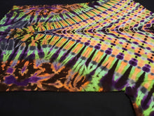 Load image into Gallery viewer, Large. Tie dye shirt. Halloween psychedelic V tee.
