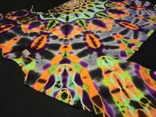 Load image into Gallery viewer, Small. Tie dye shirt. Halloween side mandala tee.
