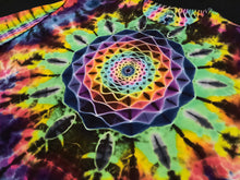 Load image into Gallery viewer, 2XL. Tie dye long sleeve. Mandala/spine combo with diamond sleeves.
