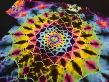 Load image into Gallery viewer, 2XL. Tie dye shirt. Dark rainbow mandala tee.
