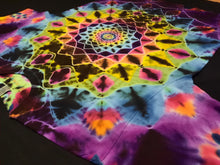 Load image into Gallery viewer, 2XL. Tie dye shirt. Dark rainbow mandala tee.
