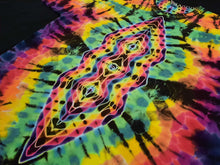 Load image into Gallery viewer, 2XL. Tie dye shirt. Diamond fusion with spine tee.
