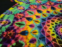 Load image into Gallery viewer, XL. Tie dye shirt. Dark rainbow side mandala tee.
