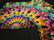 Load image into Gallery viewer, XL. Tie dye shirt. Dark rainbow side mandala tee.
