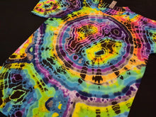 Load image into Gallery viewer, Medium. Tie dye shirt. Dark rainbow geode tee.
