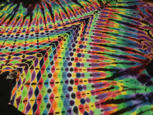 Load image into Gallery viewer, 3XL. Tie dye shirt. High contrast psychedelic V tee.

