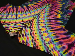 Medium. Tie dye shirt. High contrast psychedelic V tee.