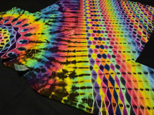 Load image into Gallery viewer, Medium. Tie dye shirt. Mandala/psychedelic pleat combo tee.
