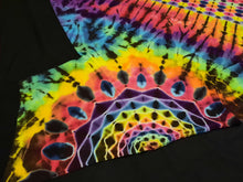 Load image into Gallery viewer, Medium. Tie dye shirt. Mandala/psychedelic pleat combo tee.
