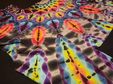 Load image into Gallery viewer, Large. Tie dye shirt. Dark rainbow side mandala tee.
