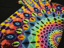 Load image into Gallery viewer, Medium. Tie dye shirt. Dark rainbow side mandala tee.
