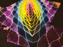 Load image into Gallery viewer, Large. Tie dye shirt. Dark rainbow nebula tee.
