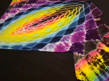 Load image into Gallery viewer, Large. Tie dye shirt. Dark rainbow nebula tee.
