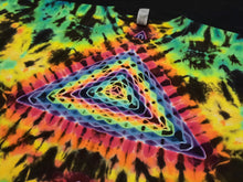 Load image into Gallery viewer, 2XL. Tie dye shirt. Triangle/diamond fusion combo tee.

