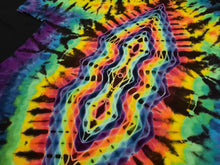 Load image into Gallery viewer, 2XL. Tie dye shirt. Triangle/diamond fusion combo tee.
