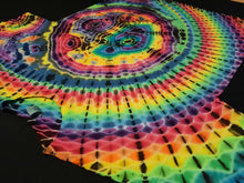 Load image into Gallery viewer, 2XL. Tie dye shirt. Rainbow wave/geode combo tee.
