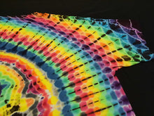 Load image into Gallery viewer, 2XL. Tie dye shirt. Rainbow wave/geode combo tee.
