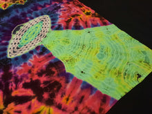 Load image into Gallery viewer, 58inx58in. tie dye tapestry. Alien/ufo combo.
