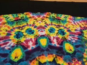 XL. Tie dye shirt. Psychedelic profile tee.