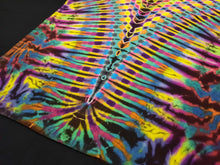 Load image into Gallery viewer, Large. Tie dye shirt. Psychedelic V tee.

