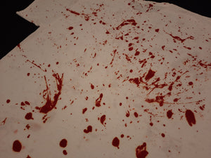 2XL. Redrum blood splatter tee.