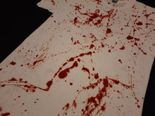 Load image into Gallery viewer, Medium. Redrum blood splatter tee.
