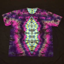 Load image into Gallery viewer, XL. Tie dye shirt. Diamond fusion with spine tee.
