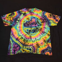 Load image into Gallery viewer, 2XL. Tie dye shirt. Dark rainbow geode tee.
