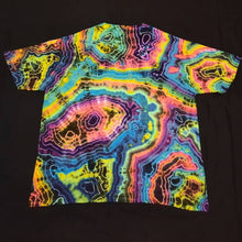 Load image into Gallery viewer, 2XL. Tie dye shirt. Dark rainbow geode tee.
