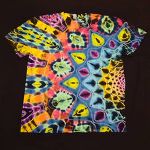 Load image into Gallery viewer, Large. Tie dye shirt. Dark rainbow side mandala tee.
