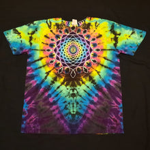 Load image into Gallery viewer, Large. Tie dye shirt. Mandala with spine combo.
