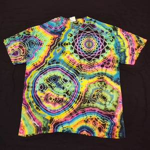 XL. Tie dye shirt. Mandala/geode combo tee.