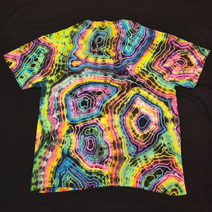XL. Tie dye shirt. Mandala/geode combo tee.