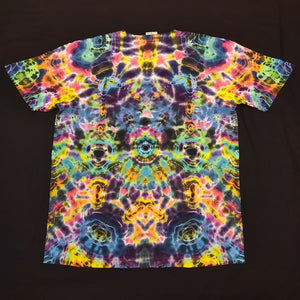 Large. Tie dye shirt. Psychedelic profile tee.