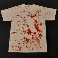 Load image into Gallery viewer, Large. Redrum blood splatter tee.
