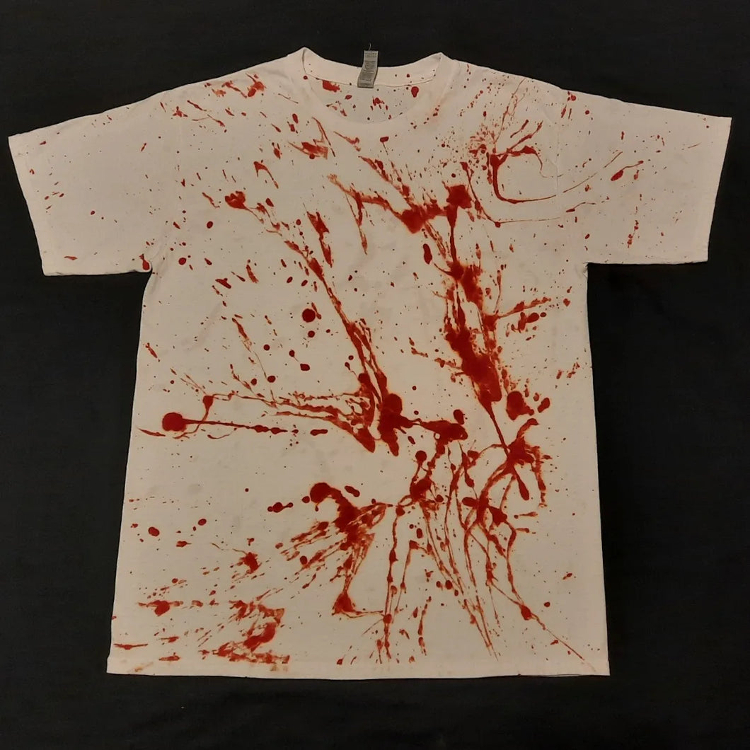 Large. Redrum blood splatter tee.