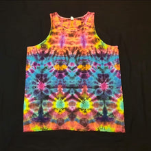 Load image into Gallery viewer, XL. Tie dye tank top. Psychedelic profile tank.
