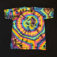 Load image into Gallery viewer, Medium. Tie dye shirt. Dark rainbow geode tee.
